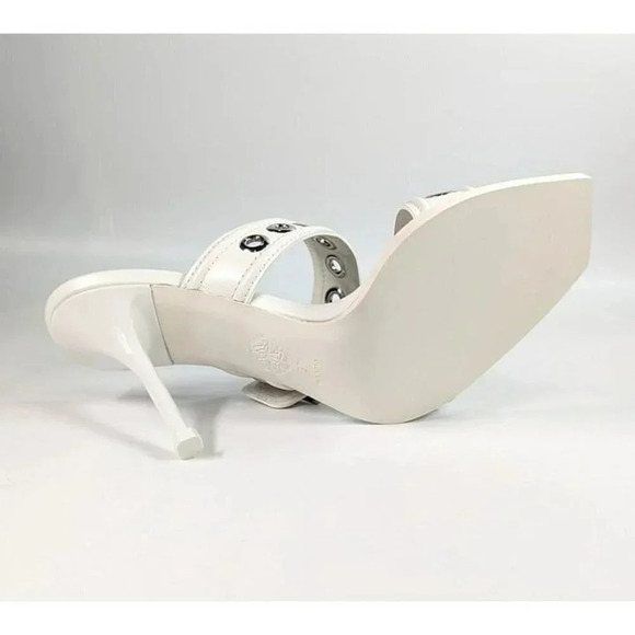 Alexander McQueen Punk Buckle White Leather Sandals Size 36 & 37 **Please Read** - Picture 6 of 12